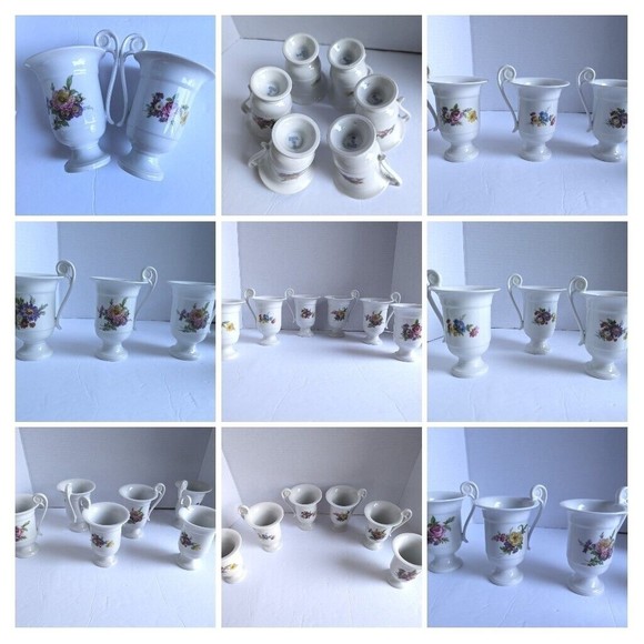 Rare Vintage Kaiser West Germany Porcelain Footed Tea Coffee Cappuccino Mug Cup - Picture 1 of 12